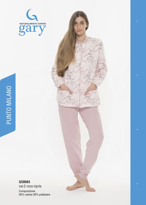 PIGIAMA APERTO DONNA M/L Q50083 Tellini S.r.l. Wholesale Clothing